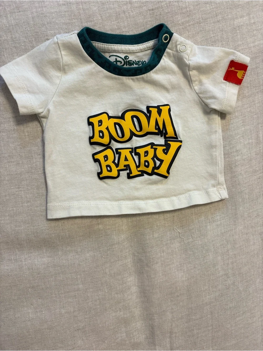 BoxLunch Disney Emperor's New Groove Kuzco Overalls Set Boom Baby Shortalls 3M